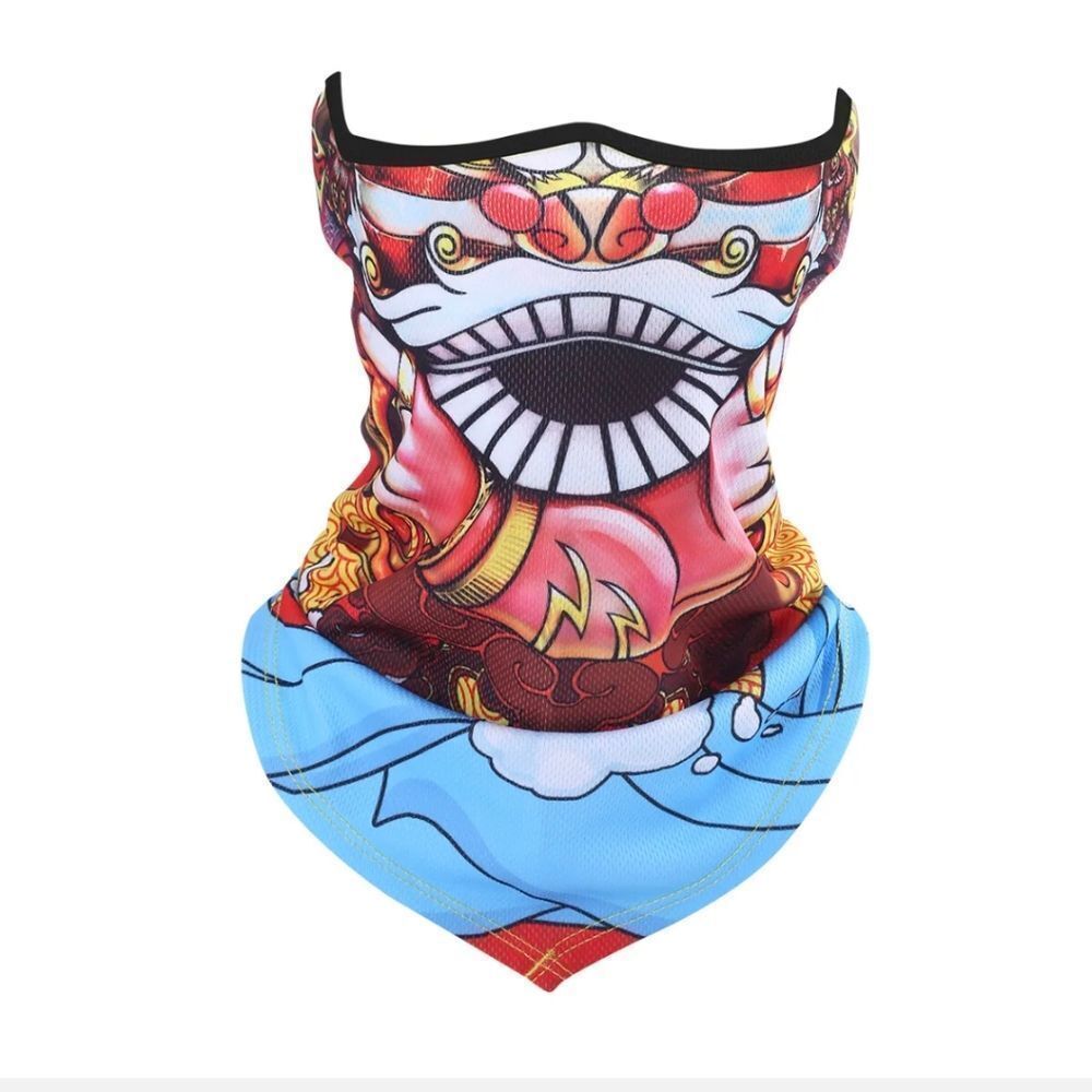 Half Face Mask Motorcycle Cycling Halloween UV Protection Balaclava Neck Scarf